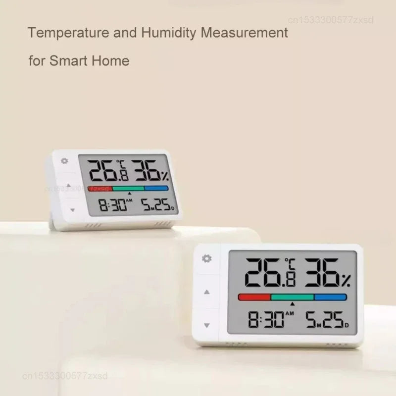 Intelligent Thermometer Hygrometer Meter Multi Function Clock Digital Display Weather Station Sensor for Home